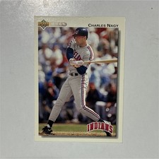 Upper Deck 1992 Charles Nagy Rookie #178 Cleveland Indians MLB Baseball Card. rookie card picture
