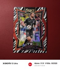 2024-25 Panini Select La Liga Jan Oblak Zebra Prizm #100 Terrace Atletico Madrid
