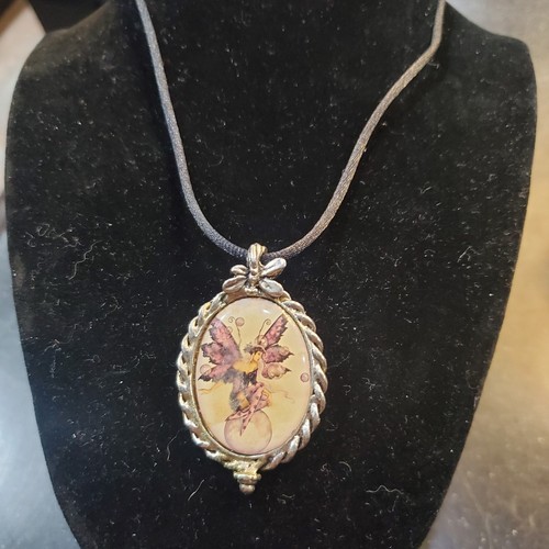 MOON BLOSSUMS FAERIE Fairy Cameo Necklace faery pendant