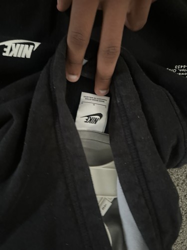 Nike Pullover Hoodie Kids XL Sweatshirt, Black - Picture 9 of 10