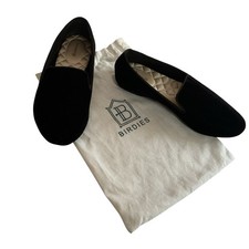 Birdies The Starling Black Velvet Smoking Slipper Loafers Womens 7.5 Flats