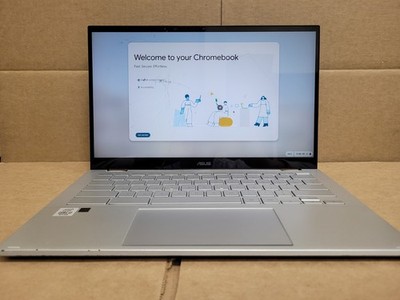 ASUS ChromebookFlip C436F i3 10th Gen Boots OS Screen Crack Battery Holds Charge