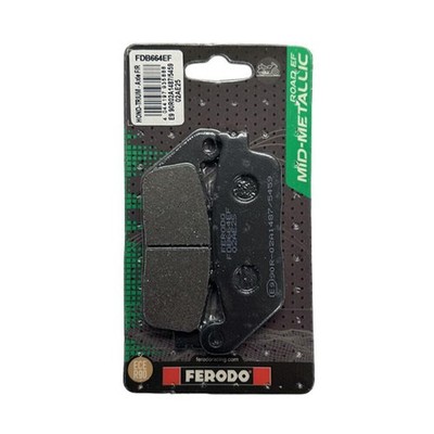 Ferodo Mid-Metallic Front Brake Pad FDB664EF Fits Daelim VS 125 Custom 1999-1999