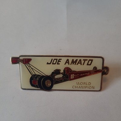 JOE AMATO TRW TOP FUEL DRAGSTER BUBBLE TYPE NHRA DRAG RACING HAT LAPEL PIN