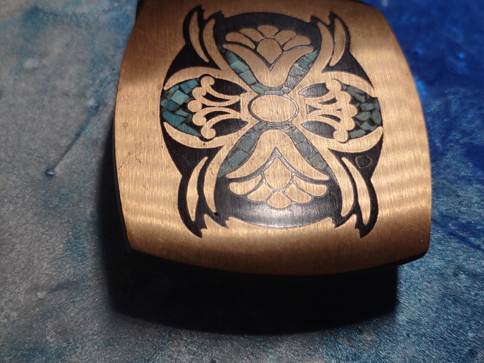 1978 Tech Ether Guild "Narcissus" Solid Brass Bel… - image 5