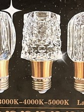 5 VIZBMYR Crystal Decorative LED Matching Light Bulbs 5 Watt Equivalent 40W New