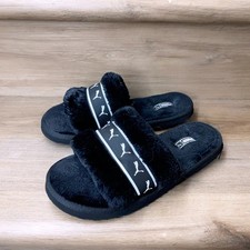 Women's Puma Fluff Remix Slides Black US7