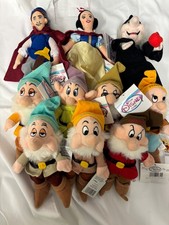 10 Disney World Mini Bean Bag Toys w/Tags Mint Condition Snow White Set