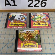 x3 Jump Start Animal Toddler 2nd Grade CD-ROM PC Mac Educational Game Kids Lot