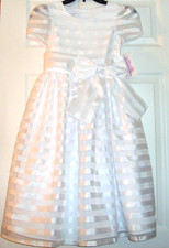 Size 8 - Bonnie jean girls Communion Dress / Flower Girl Dress - NWT  118 msrp 