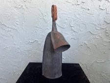 West-African Hand-Forged Percussion Double-Bell Gankogui Gong 