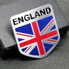 England Flag Logo Sticker Universal Emblem Metal Badge Decal Car Accessories