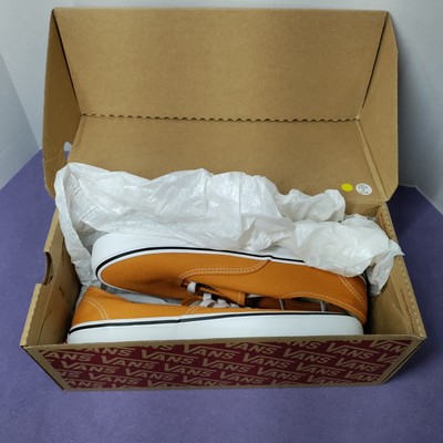 Vans Men's Authentic ORANGE 44 DX SIZE 7.5 US  WOMENS SIZE 9 US 