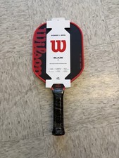 Wilson Power Spin Blaze 13 Raw Carbon Black Red Pickleball Paddle