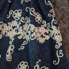 Beige Floral Pattern Dress with Stretch