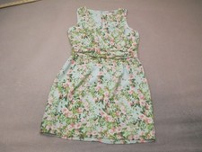 Forever 21 Size M Womens Multicolor Floral Sleeveless Zipper Beauty Dress 111