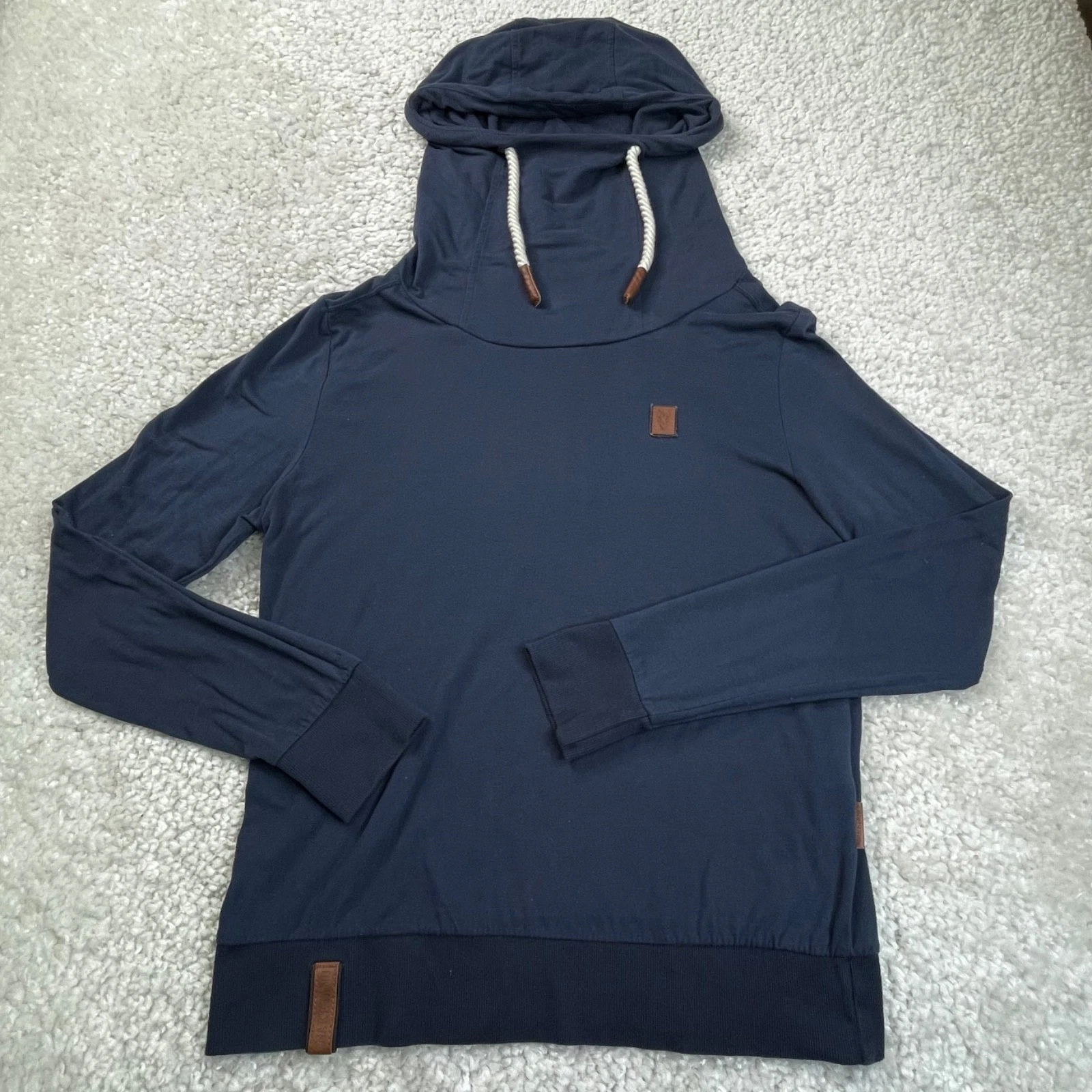 Naketano Lightweight Hoodie Navy Blue Womens Medium