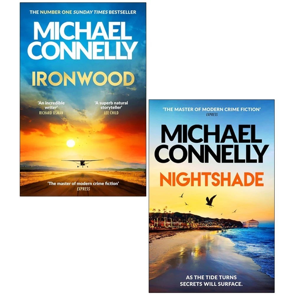 Michael Connelly Collection 2 Books Set Nightshade,Ironwood Paperback