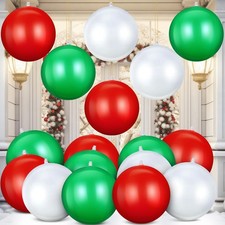 12 Pcs 12 Inch Inflatable Christmas Ball Large Christmas Hanging Tree Ornamen...