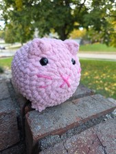 Loaf Cat Handmade Crochet Approx 6x5 Inches