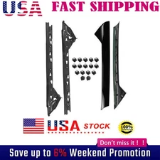 Set Outer & Inner Windshield Trim Moldings For 2011-2019 Ford Explorer US STOCK