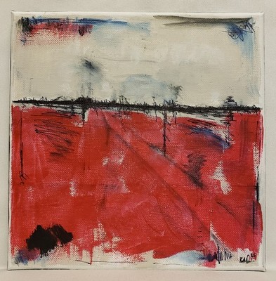 No.657 Original Abstract Modern Minimal Contemporary Painting By K.A.Davis 