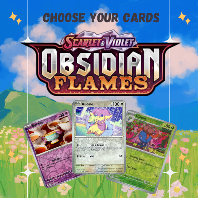 Choose Your Cards - Pokemon Obsidian Flames NM Holo and Reverse