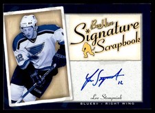 2005-06 Upper Deck Beehive Signature Scrapbook Lee Stempniak Auto St. Louis