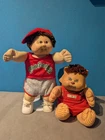 vintage cabbage patch kids doll, outfit and koosa