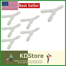 5-Pack Oxygen Tubing Y Connectors - Leak-Free Plastic Barbed Couplings