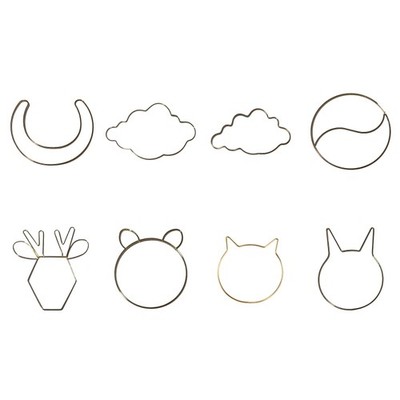 Dream Catcher Metal Hoops Irregular Cloud Animal Shape DIY Macrame Iron Ring