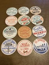 Lot of 12 Milk Caps