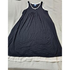Y2k Simply Vera Wang little black dress white trum size medium soft tank style
