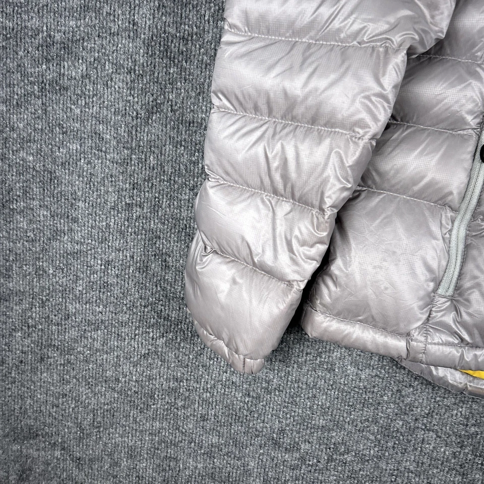 Chaqueta LL Bean para mujer mediana pequeña gris 850 Downtek abrigo acolchado cálido Foto 3 de 4