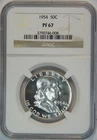 1954 Franklin Silver Half Dollar Proof PF 67 NGC 50C US COIN