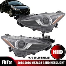 Rhlh Headlight Xenon Hid Headlamp Wo Adaptive For 2014-2016 Mazda 3 Bhn251041b
