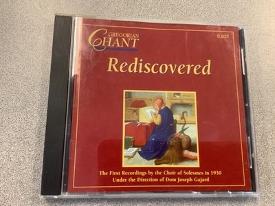 Gregorian Chant Rediscovered by Monastic Choir of Solesmes / Gajard PARACLETE CD