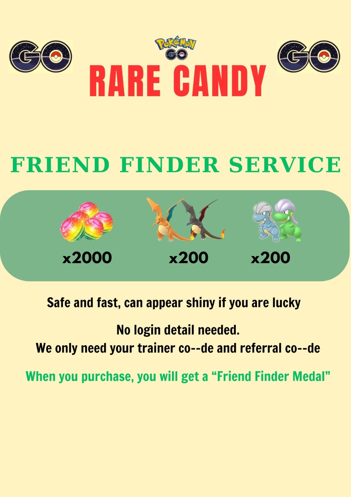 Pokémon || Rare Candy ✨ FAST SALE ✨ DONE in 24hrs ✨ Read Description