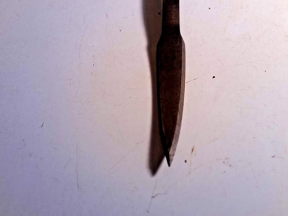 Antique Vintage Wood Handle Babbitt bearing Grease scraper crescent mfg co. - Image 2 of 4