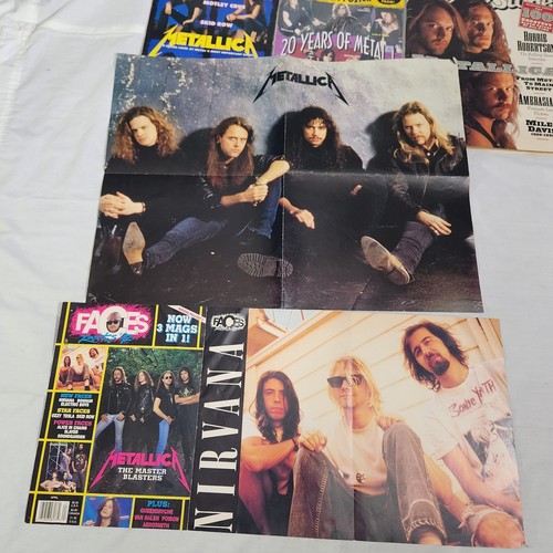 Metallica Hit Parader & Rolling Stone Magazine & Poster Lot. Vintage 90s 1990s - Picture 2 of 18