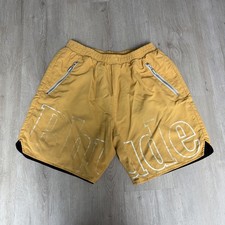 RHUDE Shorts Mens XXL Yellow Logo Made In USA...