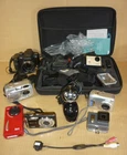Job Lot 9 x Cameras Lumix Fujifilm Olympus etc.