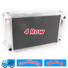 4 Core Radiator For 85-97 Ford F-150 F-250 F-350 Bronco Trucks 5.0l 5.8l 7.5l V8