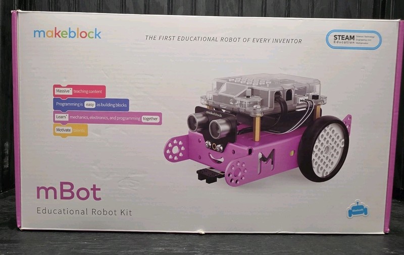 Makeblock mBot Educational Robot Kit Bluetooth STEAM Learning Pink