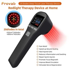 880mW Cold Laser Therapy Device 650nm+808nm LLLT Red&Infrared Light Pain Relief