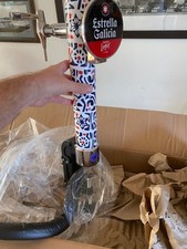 Estrella Galicia Illuminated Beer Font Bar Tap - Porta Clamp Mount - Boxed