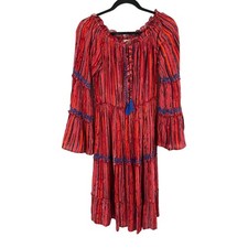 Raga Dress Joselina Off shoulder long sleeve red Small S