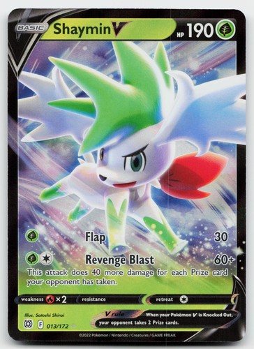 Shaymin V 013/172 Holo Ultra Rare Brilliant Stars Pokemon Near Mint