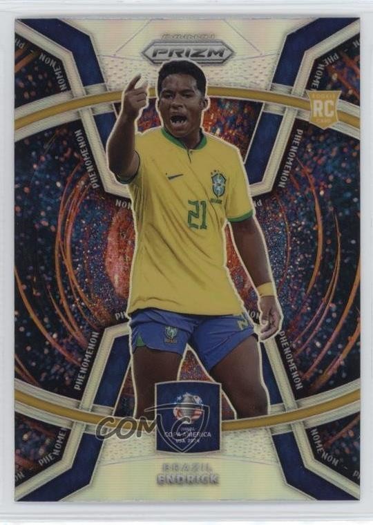 2024 Panini Prizm CONMEBOL Copa America Phenomenon Silver Prizm Endrick #25