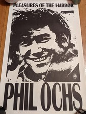 GeNuiNe VinTagE PHIL OCHS PLEASURES of the HARBOR A&M RECORDS POSTER